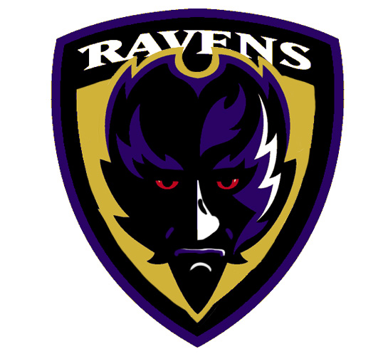 Baltimore Ravens Manning Face Logo iron on transfers